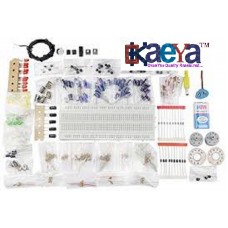 OkaeYa- ELECTRONIC COMPONENTS PROJECT KIT / BREADBOARD,CAPACITOR,RESISTOR,LED,SWITCH